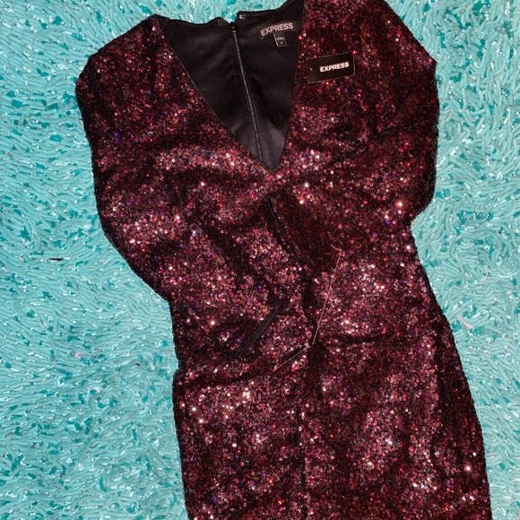 Express Dresses & Skirts - Red Express sequin dress